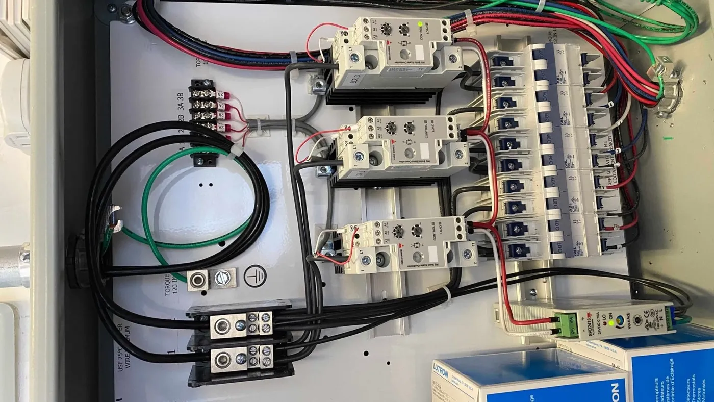 Lutron smart control panel installation by Laguna Electric