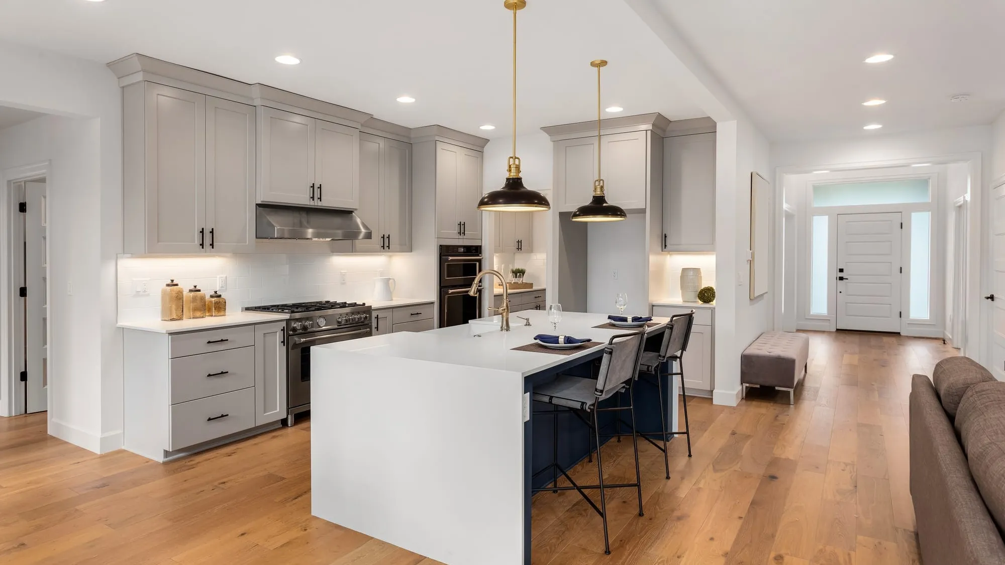 Kitchen remodeling electrical work in Laguna Beach home